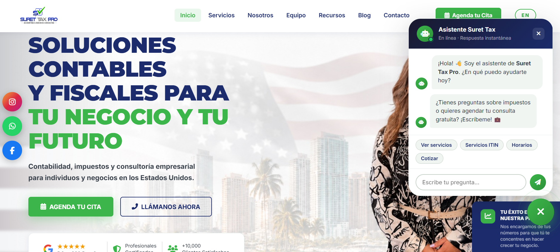 Página Web Suret Tax Pro